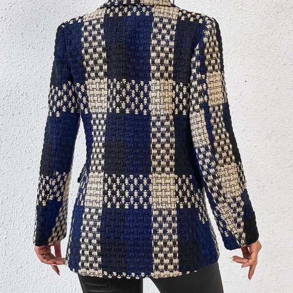 Blue Tweed Blazer - Picture 2 of 4